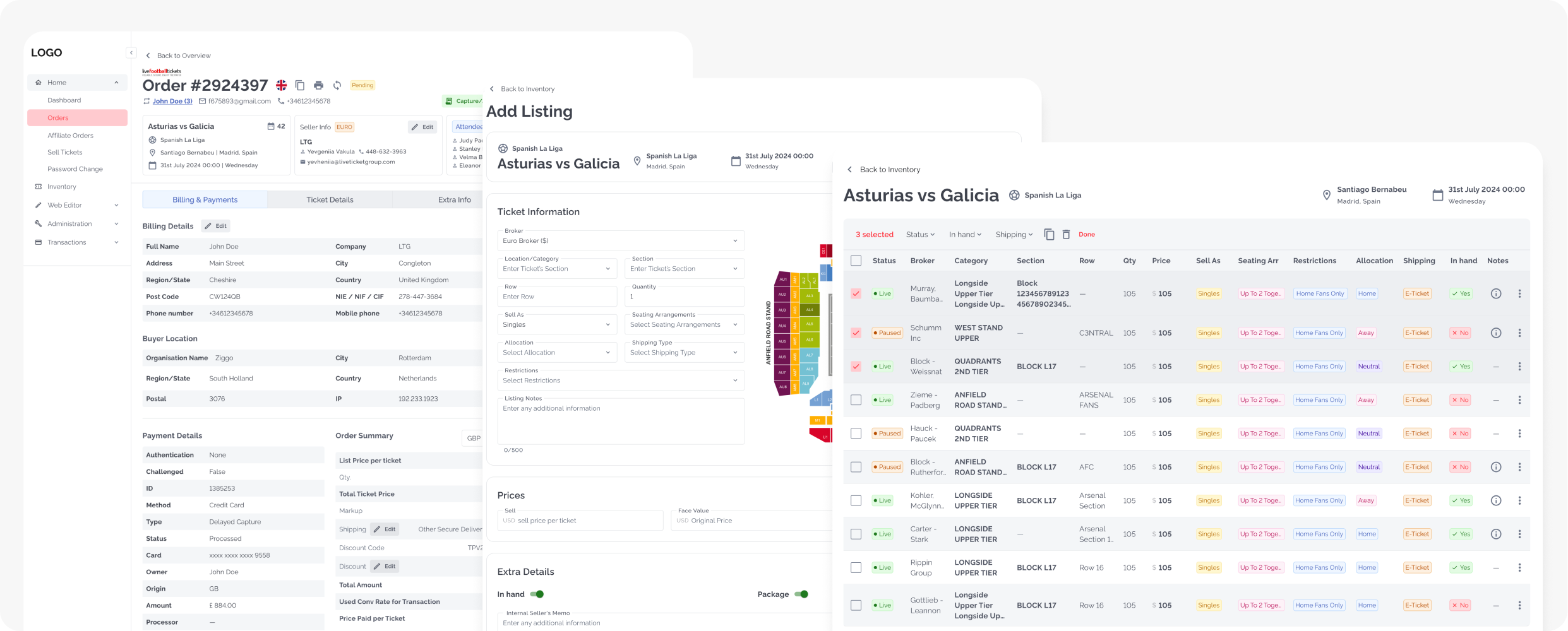 Ticket Marketplace Backoffice Redesign cover